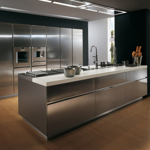 Custom Stainless Steel Kitchen Cabinets with Drawers with Doors for Storage