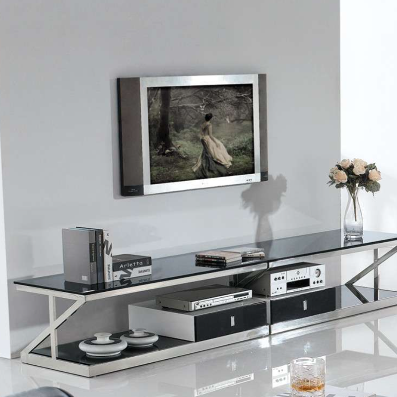 Custom Stainless Steel Metal Cabinets with Doors with Drawers TV Cabinet