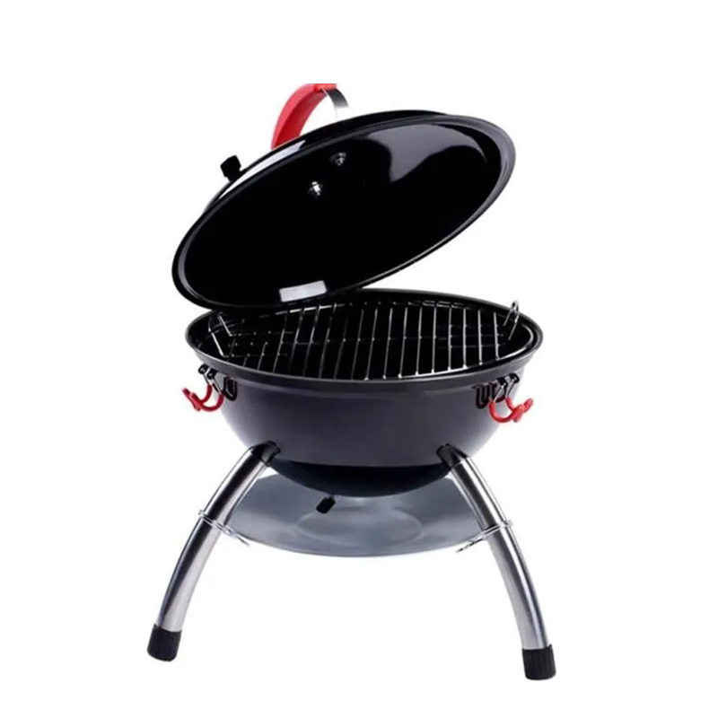 Multi Color Table Top Portable Charcoal Fire Kettle Grill Round Griddle Charcoal Bbq Grill