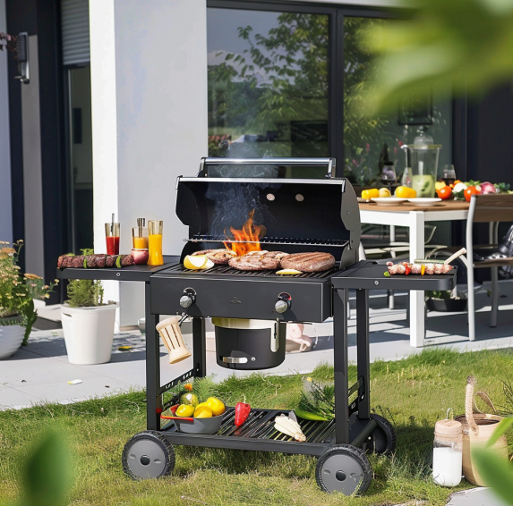 Custom Easy-to-clean Outdoor Height-adjustable Picnic Barbecue Charcoal Grill