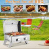 Custom Outdoor Portable 2 Burner Stainless Steel Camping Barbecue Gas Grill